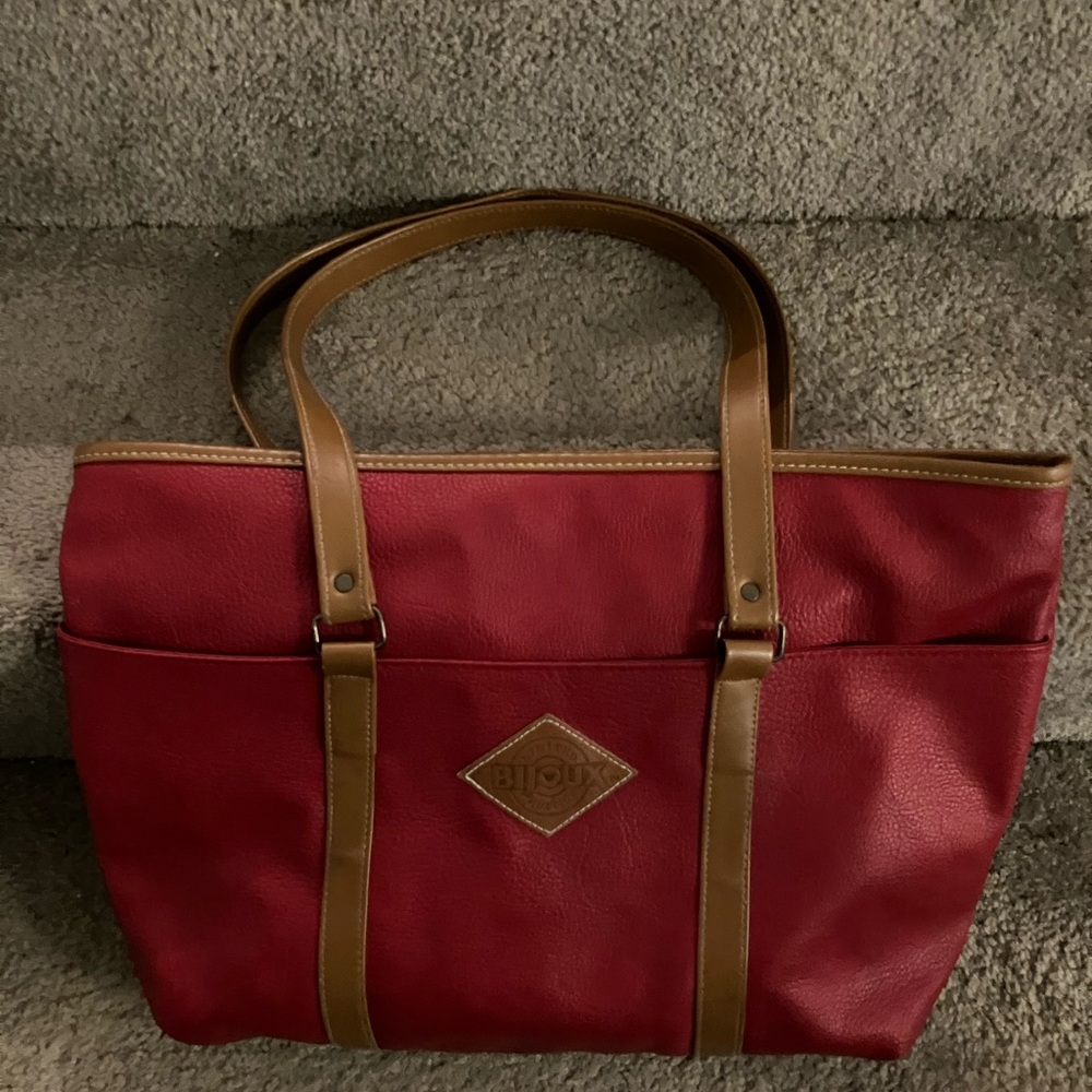 Like New!! Used Once! BIJOUX Limited Edition Vegan Leather Tote Bag